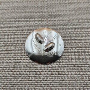 Sterling Silver NYE Pinecone Nature Pin Brooch A5413